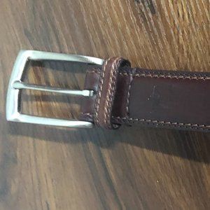 Dark Brown Leather Belt - 30" in Length